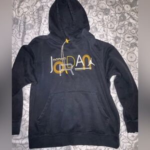 Nike Air Jordan Legacy 2 Jumpman Pullover Hoodie Black Vintage